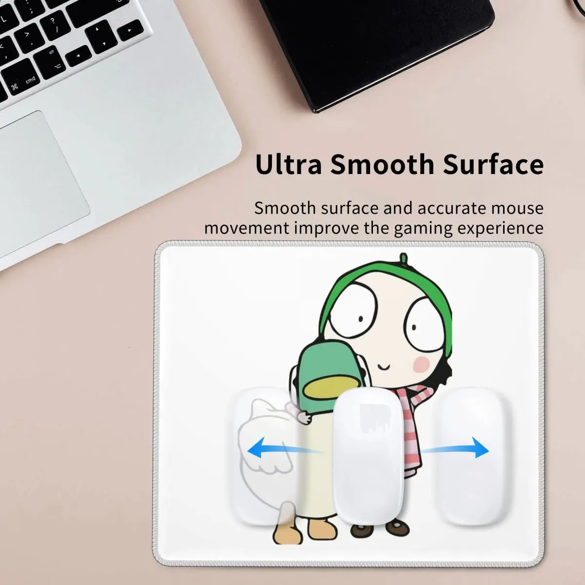 

Сара и утка, забавный коврик для мыши, компьютерная клавиатура, коврик для мыши, игровой коврик для ноутбука, офисные аксессуары, настольные коврики