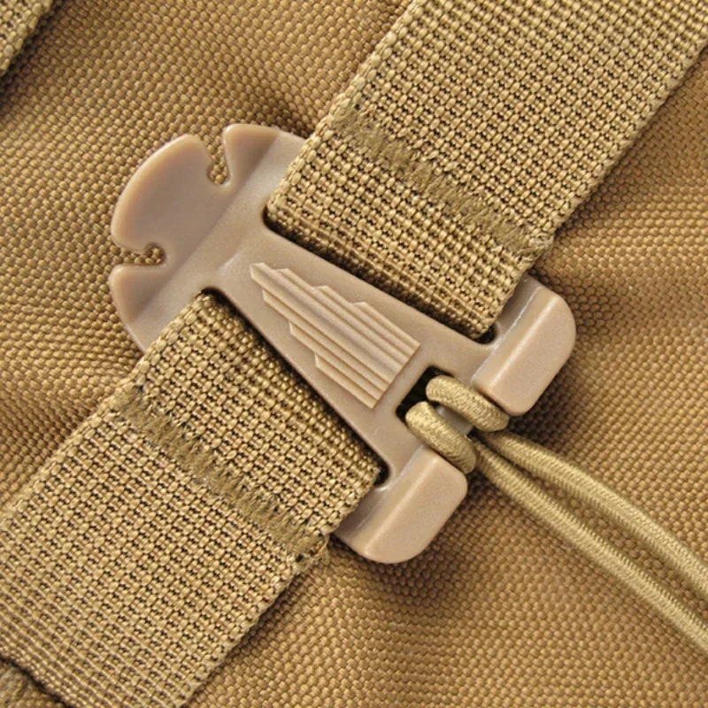 2PCS Backpack Elastic Rope Buckle Triangle Buckle Molle System Webbing Organiser Clip Camping Hiking Storage Webbing Clip