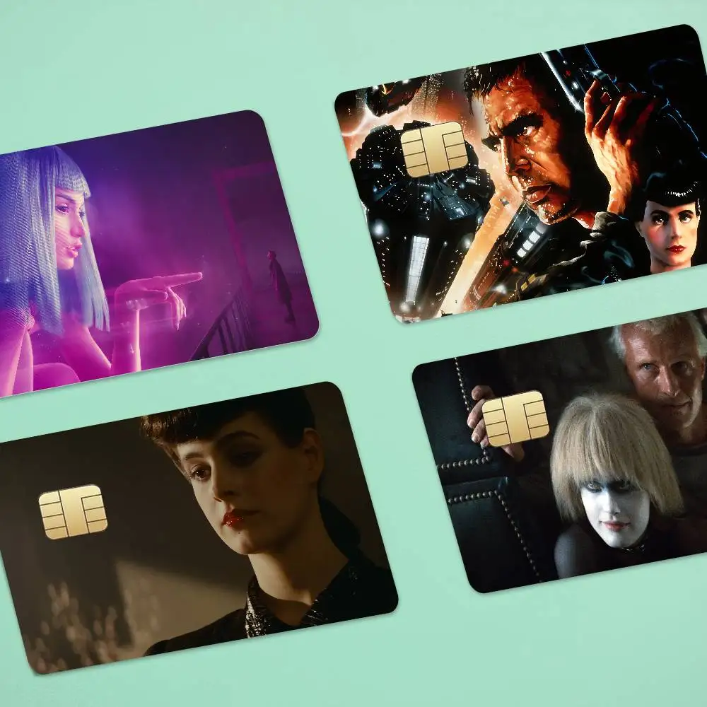 Movie Blade Runner 100% Hot Sale Amine Credit Debit Bank Card Bus Card Film Skin Sticker 1 Set Of 4 Pcs