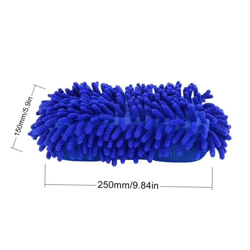 Car Wash Glove Ultrafine Fiber Chenille Microfiber Auto Care Tool Car Drying Home Cleaning Window Washing Absorbancy Glove