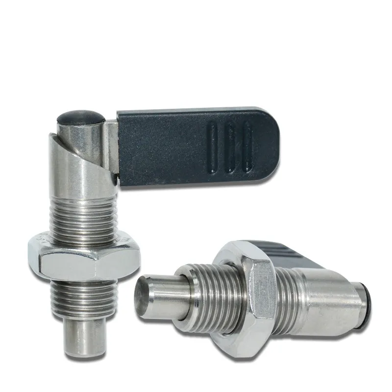 1 Piece Stainless Steel/Carbon Steel Knob Plunger Fine Thread Stop Pin L Type Locating Pin Spring Indexing Pin