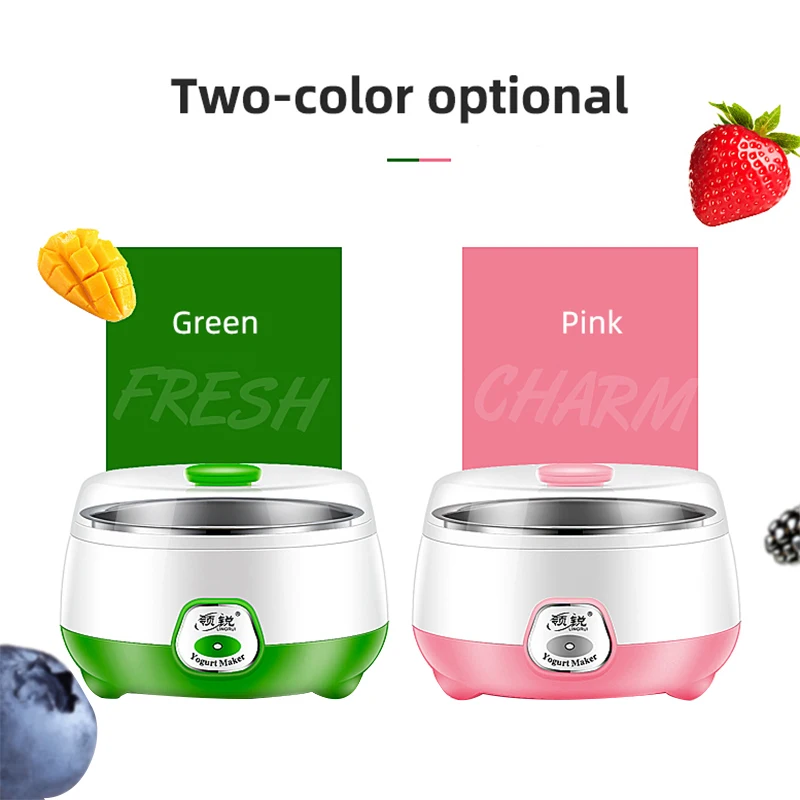 Electric Yogurt Maker Mini Automatic Yogurt Machine Household DIY Yogurt Tools Yogurt Kitchen Appliances Stainless Steel 220V