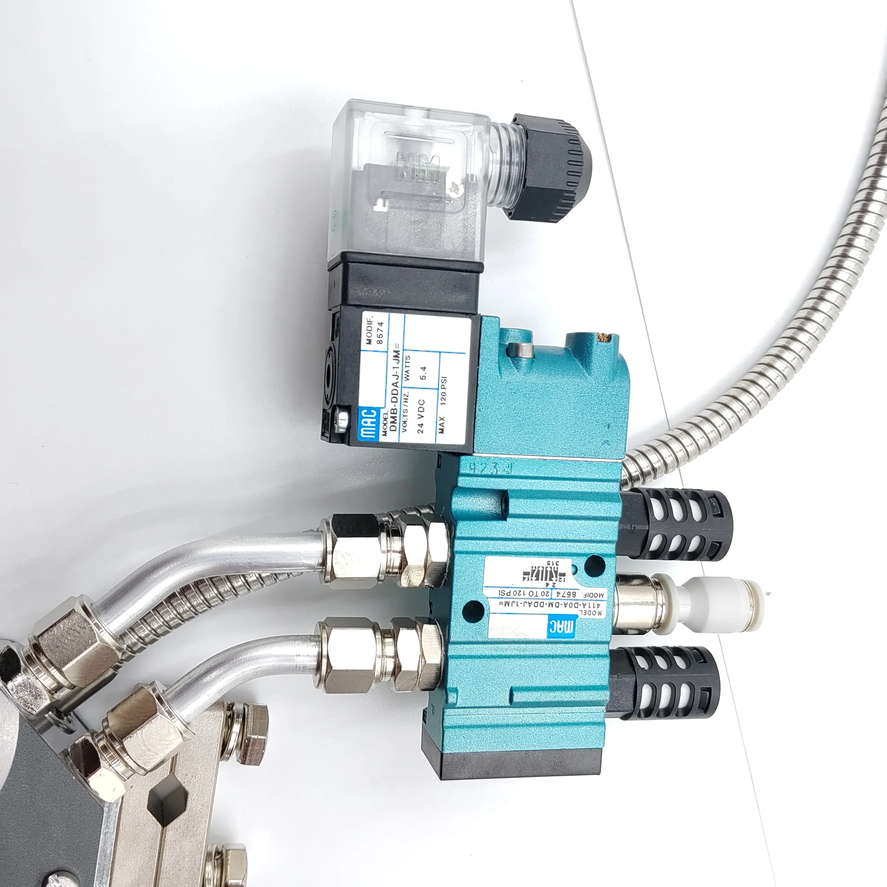 Automatic Hot Melt Adhesive Spray Gun Plastic Heating Seat Pneumatic Power Source
