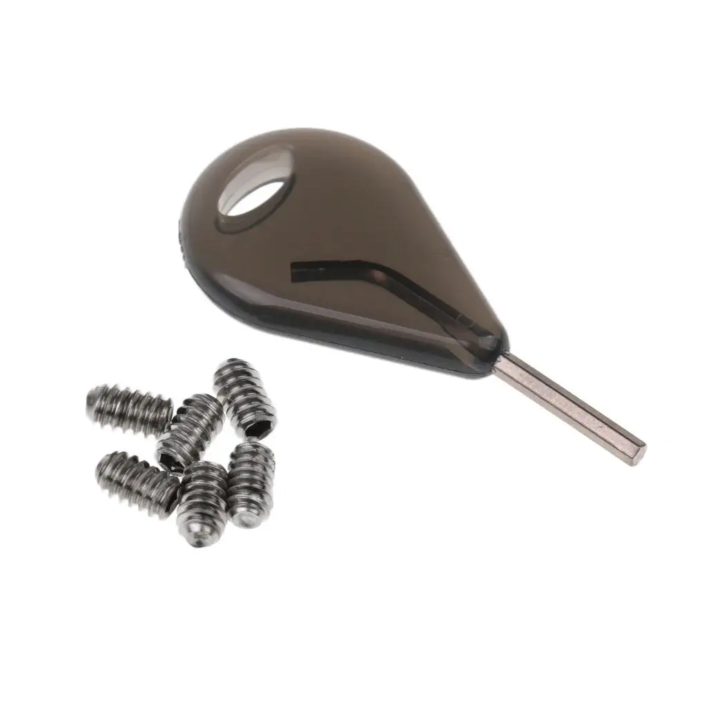 prettyia 6x Fin Grub Screws Key Set for Surfboard Fin Surfing Surf Accessory