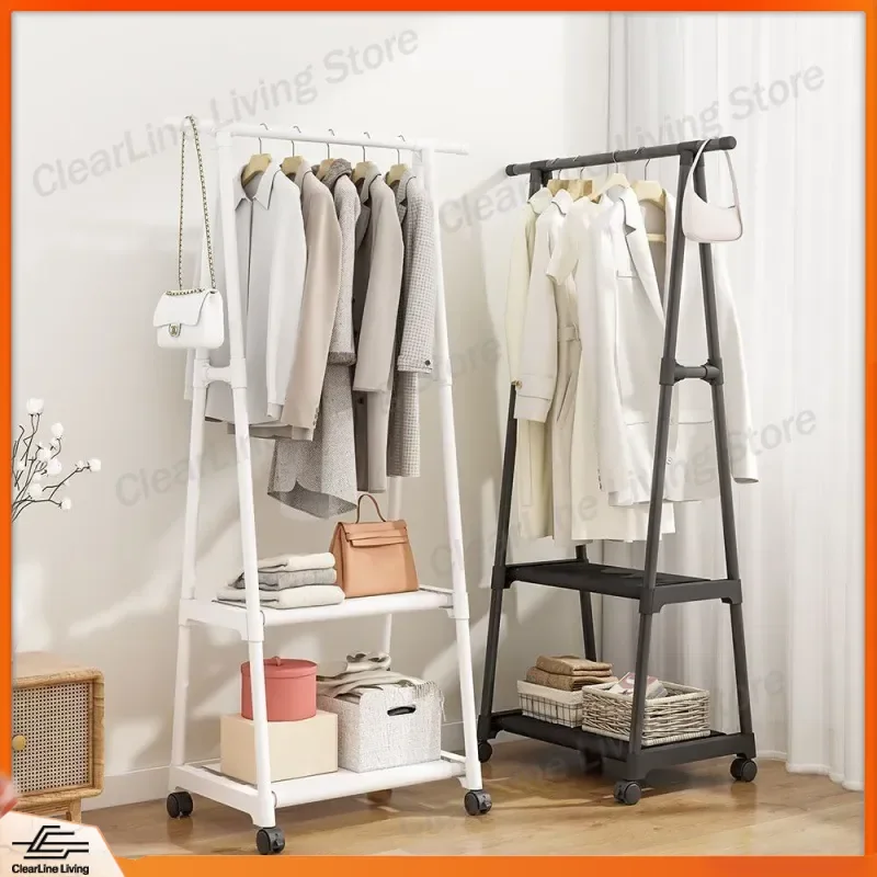 for Cross-border floor clothes triangular coat rack mobile hanger bedroom hanger simple indoor household clothes rack