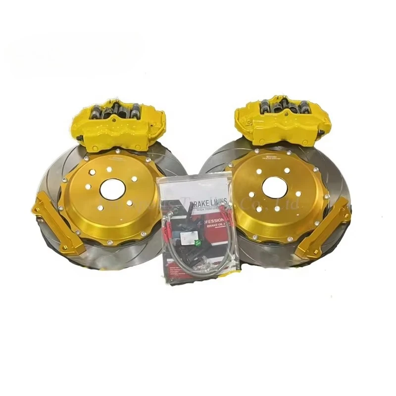 

Комплект тормозной системы Big Braking System 4 POT 18Z с золотистым покрытием, 380-мм дисками для гонок, подходит для Mercedes Benz AMG, Toyota Camry.