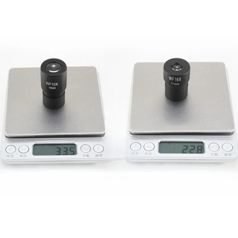 2PC 10/16x Wide Field Biological Microscope Eyepiece 23.2mm Mounting Size Microscope Eyepiece Accessories