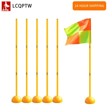 הזרקת מים בסיס כדורגל סימן מוט דגל לוגו בר אימון ציוד סימן מכשול סמן מוט