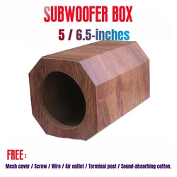 DIY Car Audio Modification,Octagonal Honeycomb Speaker Shell,5/ 6.5-inch Passive Subwoofer Home/Car Subwoofer Box Horn Empty Box