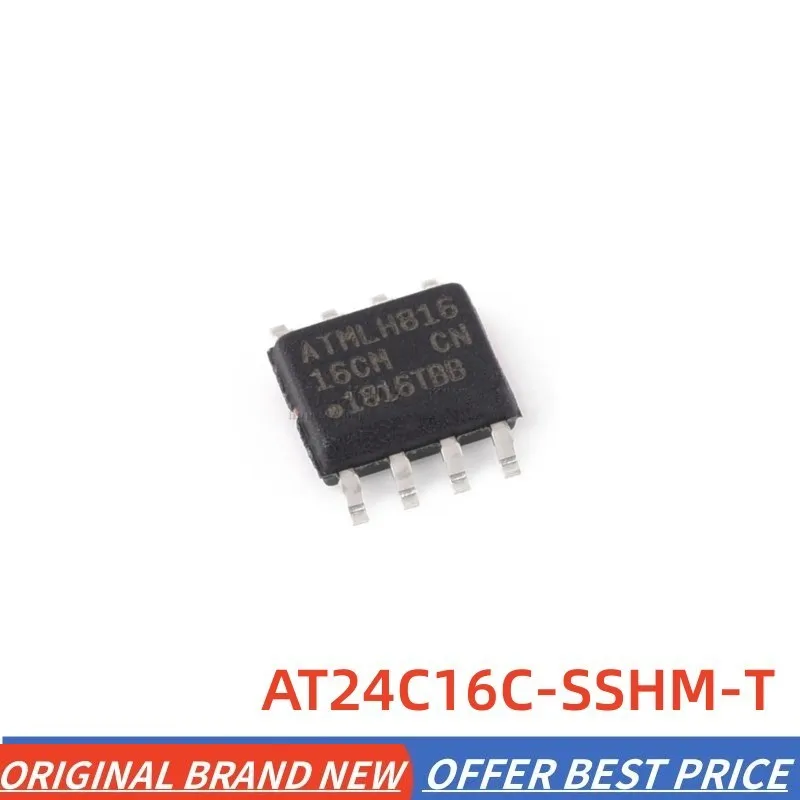 IN Stock AT24C16C-SSHM-T 16CM AT24C Series 16Kbit SOP-8 I2C EEPROM