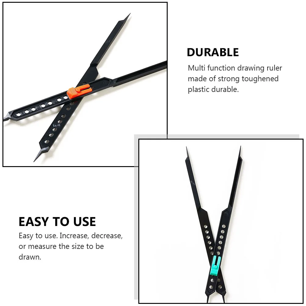 1Set Proportionele Divider Multifunctionele Compacte Tekening Schaal Liniaal voor Kunstenaars Architecten Illustratoren Schilderen Onderwijs