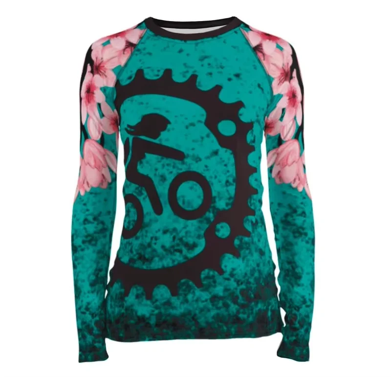 bicycle jersey summer women  mountain bike downhill DH  enduro quick drying long sleeve cycling shirt enduro motorcycle jersey