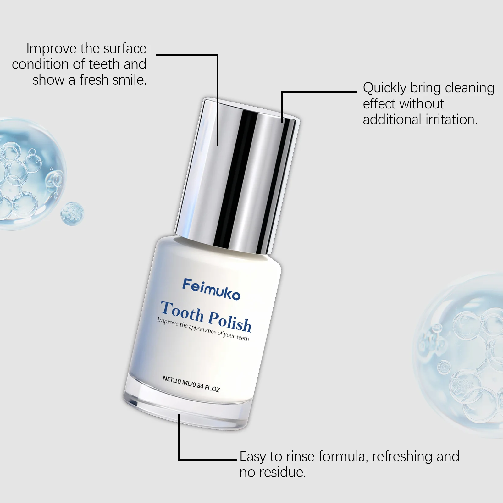 Whitening Teeth Paint Remove Tooth Pigments Stains Restoring Teeth Color Freshen Breath Gentle Cleansing Tooth Polishing Paint