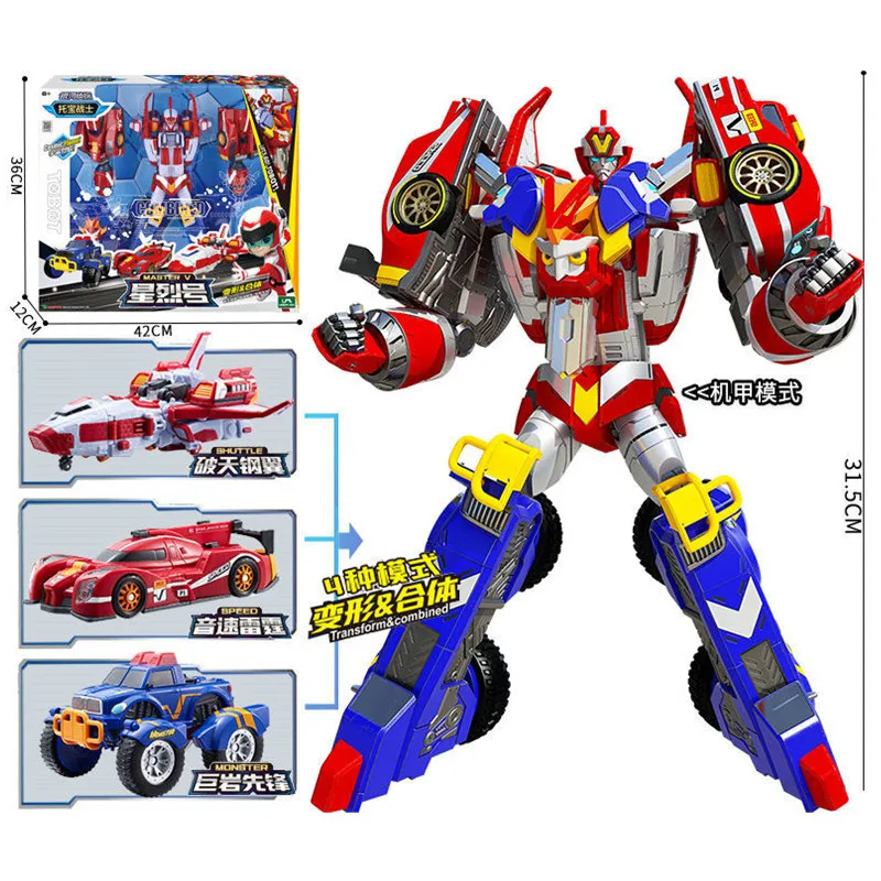 

Tobot Transformation Fit Robot Car Master V Ultimate Toy Korea Cartoon Brothers Anime Deformation Airplane Toys Gifts