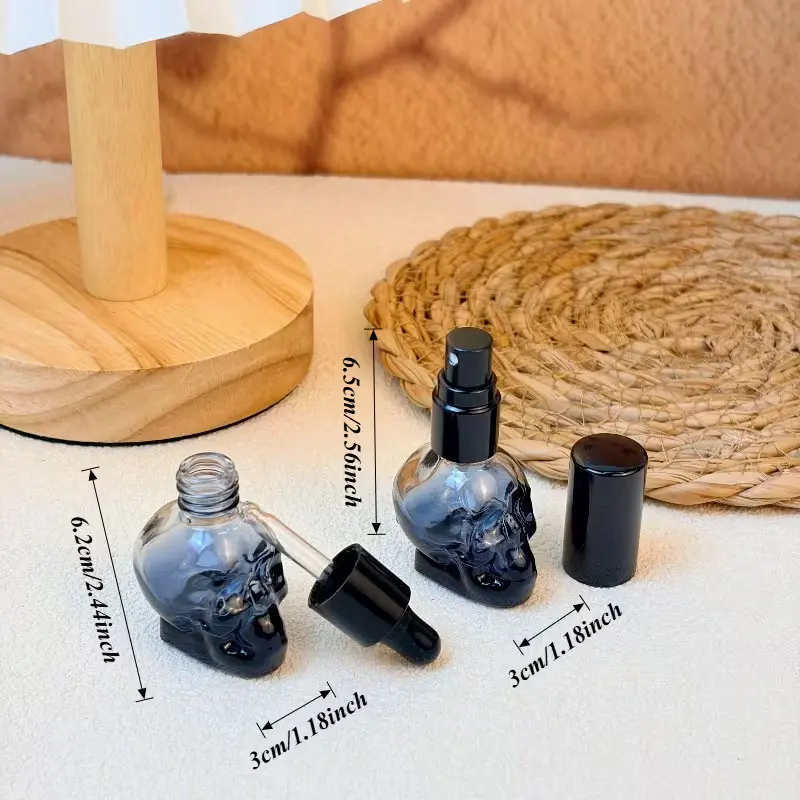 8ml High-End Portable Empty Bottle, Black Refillable Spray Bottle, Empty Perfume Decanting Bottle, Suitable for Storing Perfume, Essential Oils, Liquids - Travel Accessories ￼ ￼ ￼ ￼