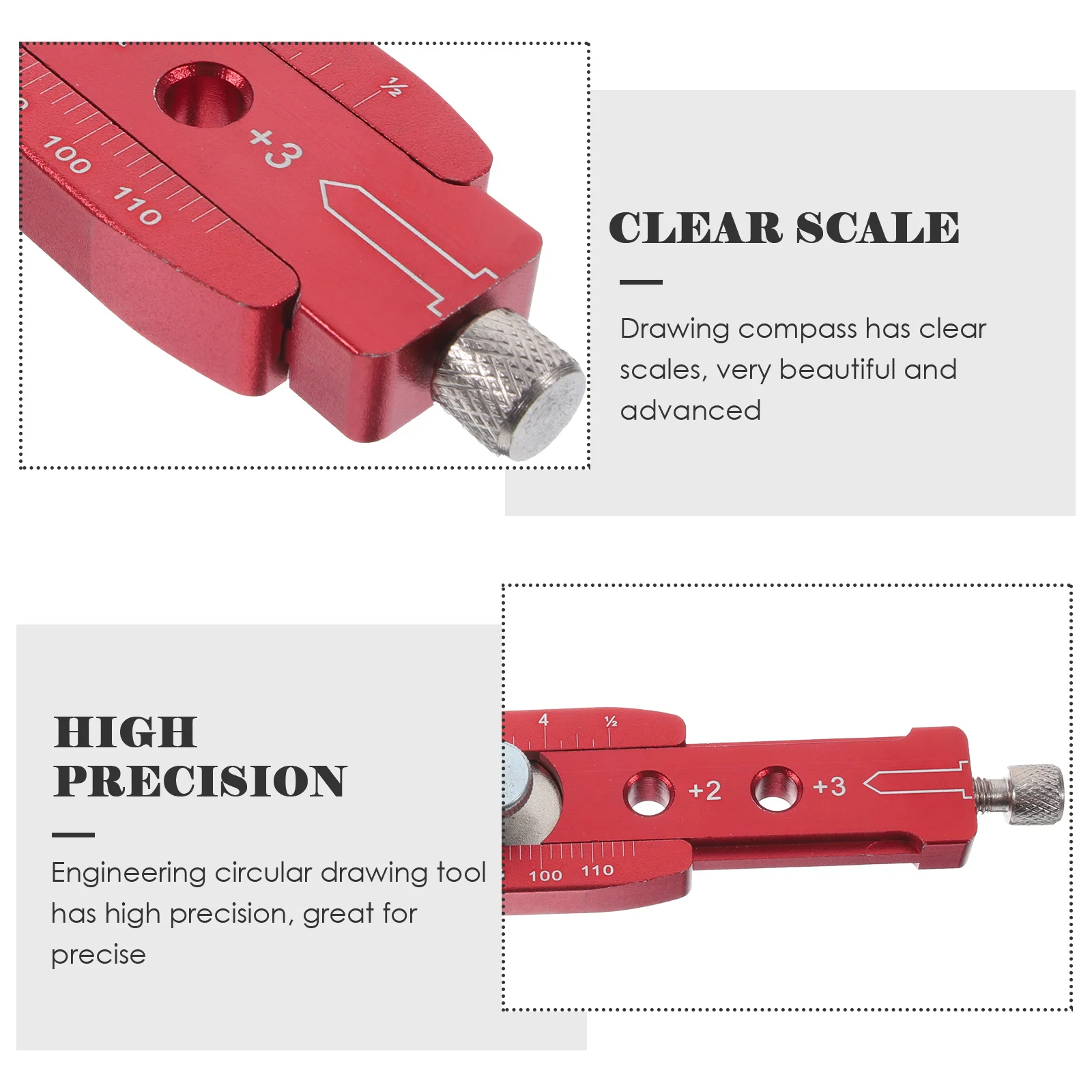 

Aluminum Alloy Circle Ruler 165mm Adjustable Drawing Compass Woodworking Tools Metal Scribe Pencil Layout Carpenter Accessories