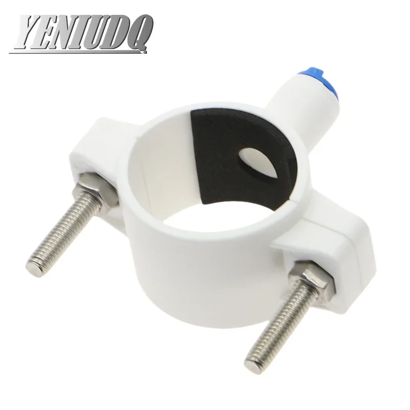 RO Water 40mm Drain Waste Water Pipe Clamp Saddle Valve Clips 1/4\