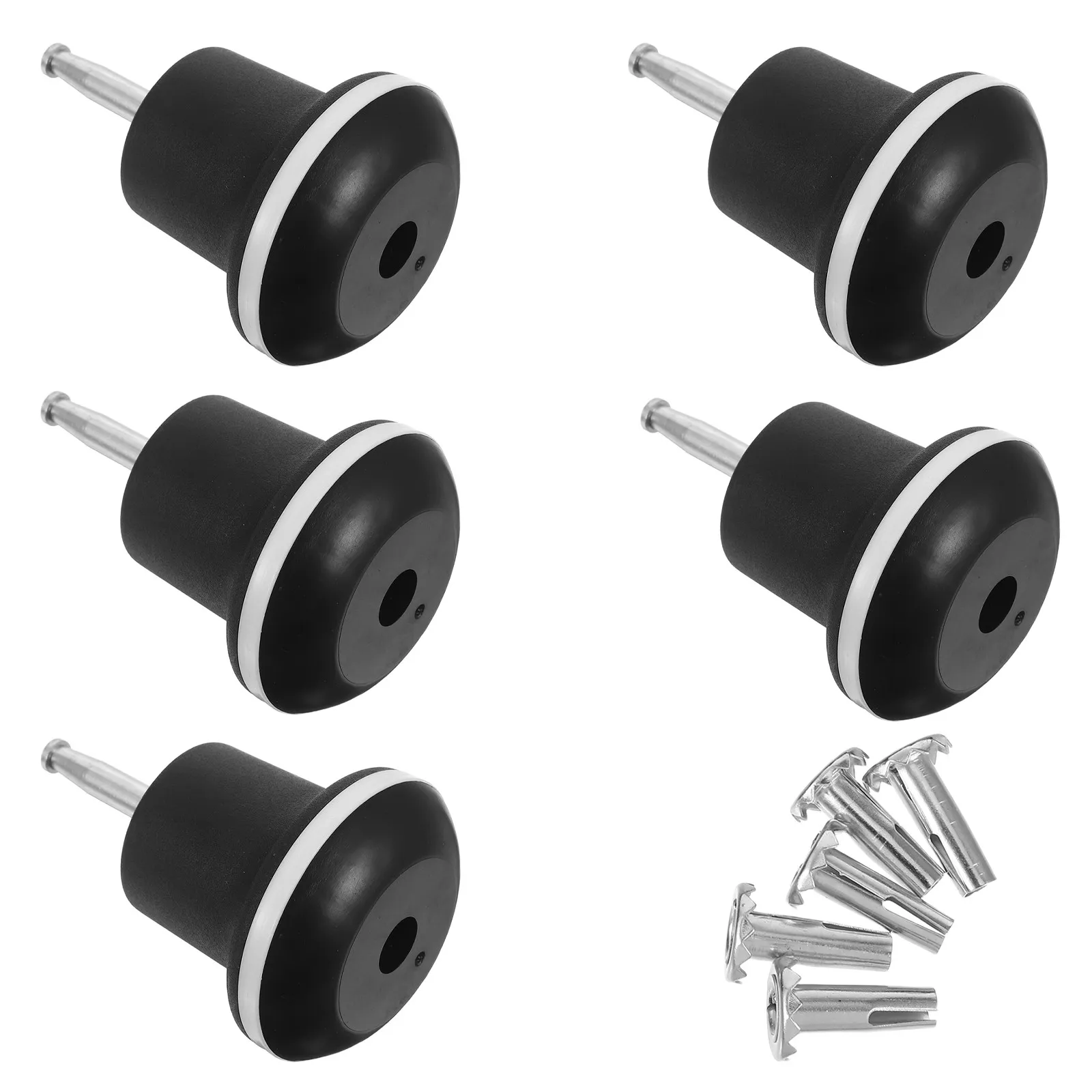 

5 шт. фиксированных стационарных роликов-глайдов для офисных кресел с железными колпачками, для диванов, стульев, шкафов, мебельных принадлежностей