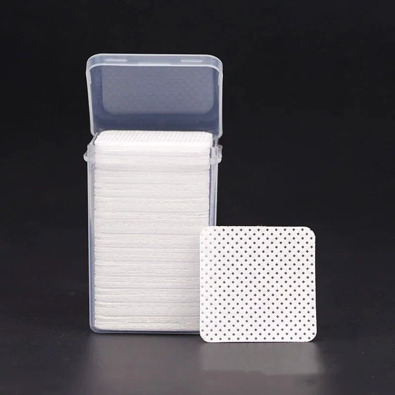 200pcs/Box Lint Free Nail Wipes Gel Nail Polish Remover Wipes Absorbent Acetone Nail Glue Polish Clean Solft Magic Stuff Pad
