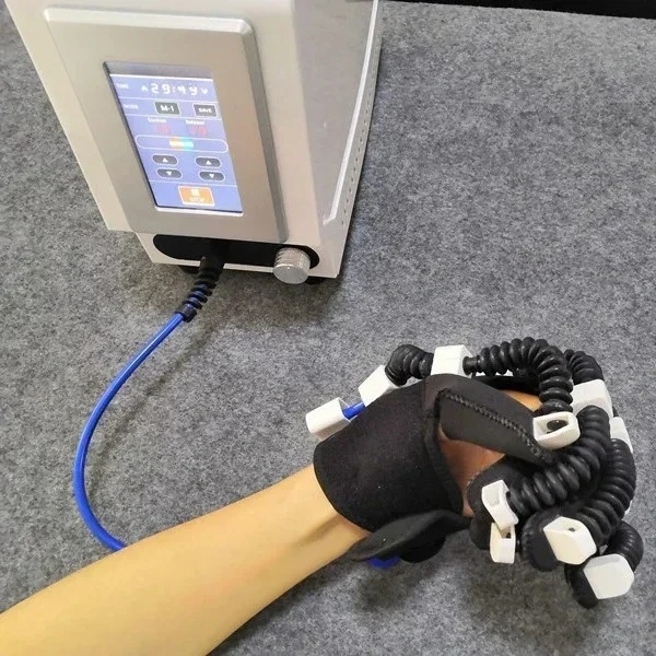 Hot SalesRehabilitation Robot Glove Stroke Hemiplegia Training Equipment Hand Function Finger Exercise Pneumatic Electric Finger
