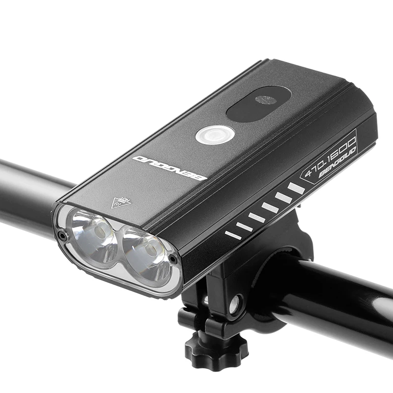 1600 Lumens Bicycle Light Ipx5 Rainproof Usb Charging Led Cycling Front Lamp Headlight Ultralight Flashlight Bike Light