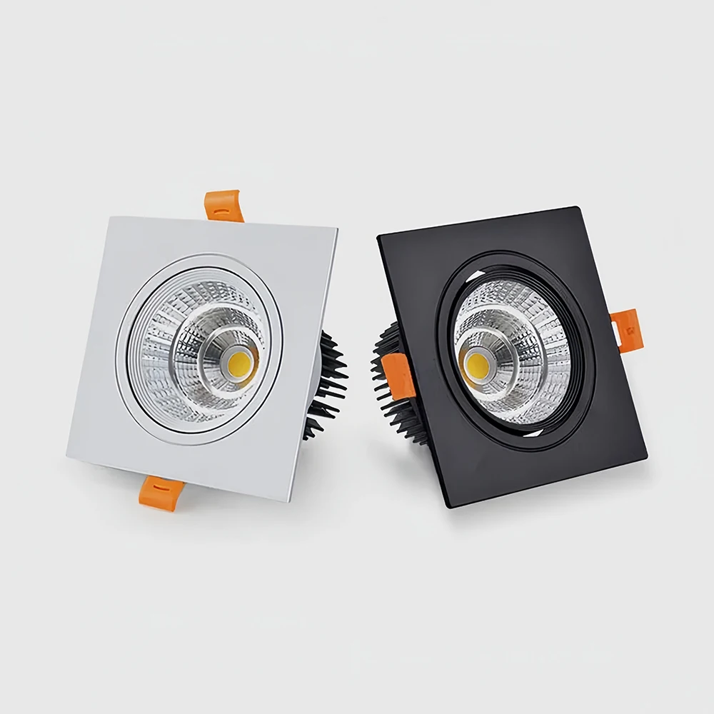 Dimmable Recessed COB LED Ceiling Downlights 5W 7W 9W 12W 14W 18W 24W LED Spot Lights AC85-265V LED Ceiling Lamp Indoor Lighting