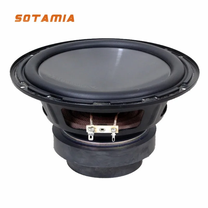 

SOTAMIA 1PCS 8 Inch Subwoofer 6 Ohm 200 Watt Fever Grade Rubber Edged Dual Magnetic High Power Home Audio Speaker