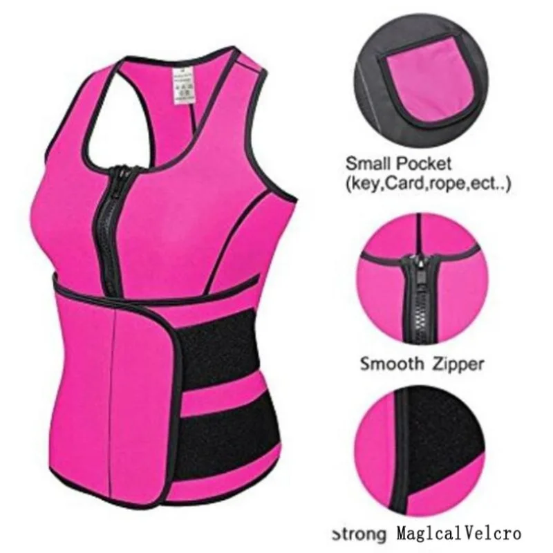 

Waist Cincher Sweat Vest Trainer Tummy Girdle Control Corset Body Shaper for Women Plus Size S M L XL XXL 3XL 4XL