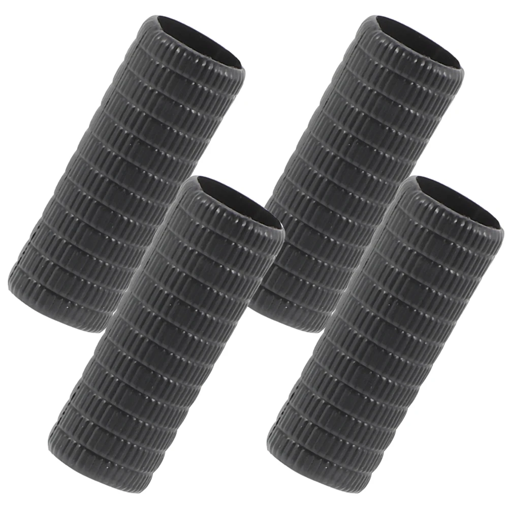 

4 Pcs Violin Accessories Bow Grip Sleeve for Suite Accessory Black Holder Helper