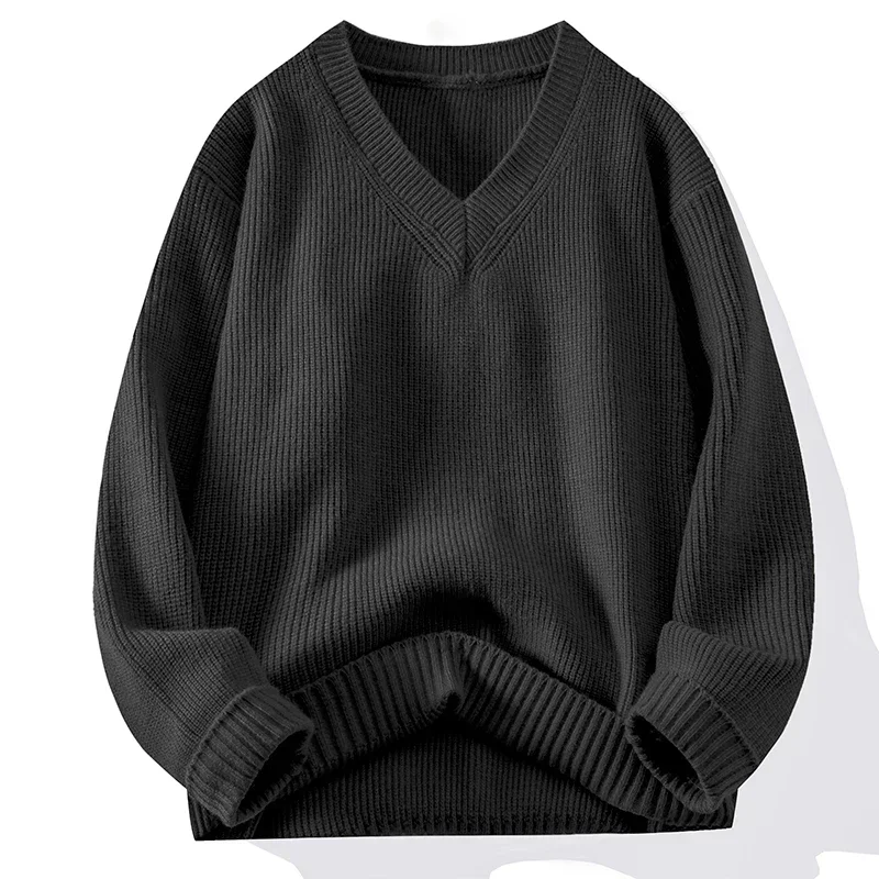 

2024 Men's New Autumn and Winter Home Wear Vintage Crew-neck Large-size Sweater Fashion Thickening Trend Loose Men's Pajamas