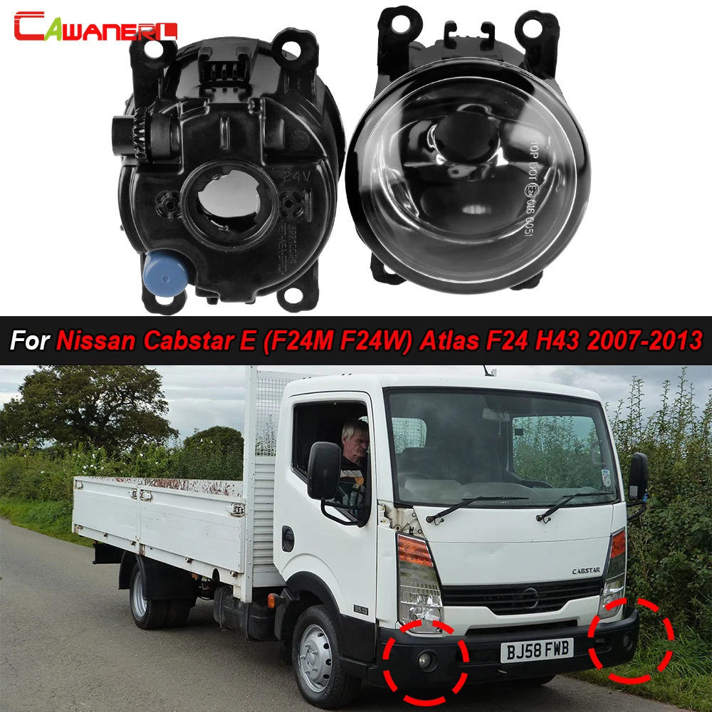 

2 Pieces Car Front Fog Light Assembly with Halogen LED Bulb For Nissan Cabstar E (F24M F24W) Atlas F24 H43 2007-2013