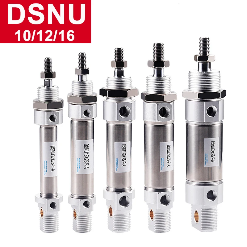 

Pneumatic Cylinder DSNU Type Stainless Steel Mini Round Pen Cylinder DSNU10/12/16X25/50/75/100/125/150/175/200-P-A