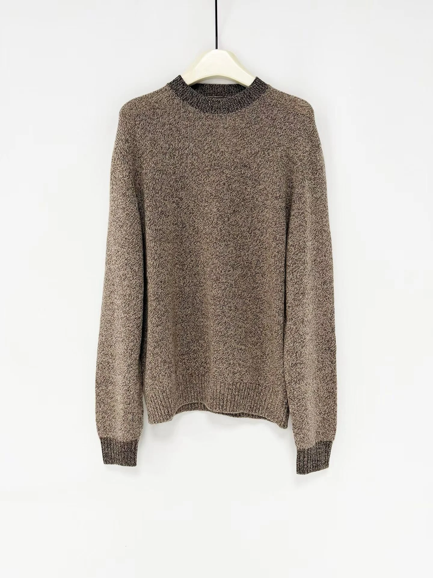

Nonnod 25 Autumn Winter 00% Merino Wool round Ne Knitwear Meller Sle Old Money Faion Soft Warm Casual Loose Fit ex