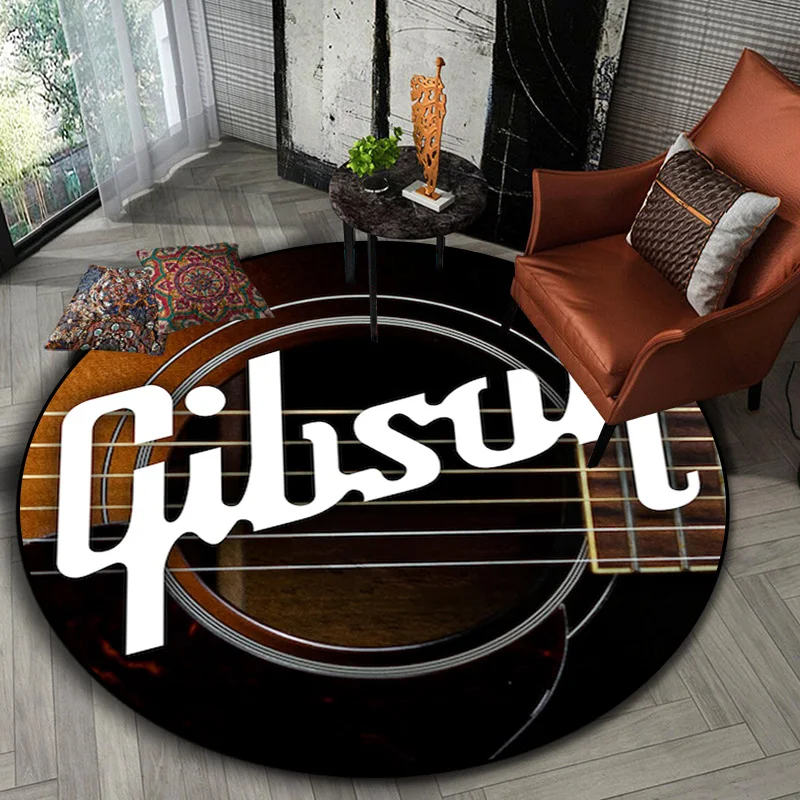 

Гитара Gibson ковер крыло музыкальный инструмент гостиная спальня нескользящий индивидуальный подарок на день рождения нескользящий ковер