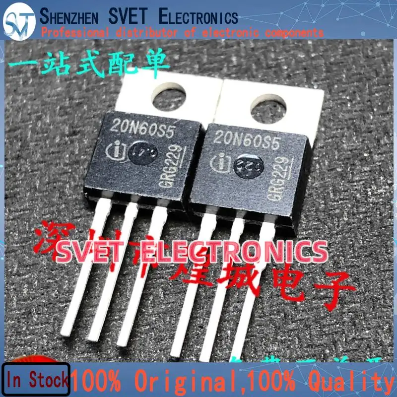 10PCS-50PCS  20N60S5 SPP20N60S5  TO-220 600V 20A  Original In Stock Fast shipping