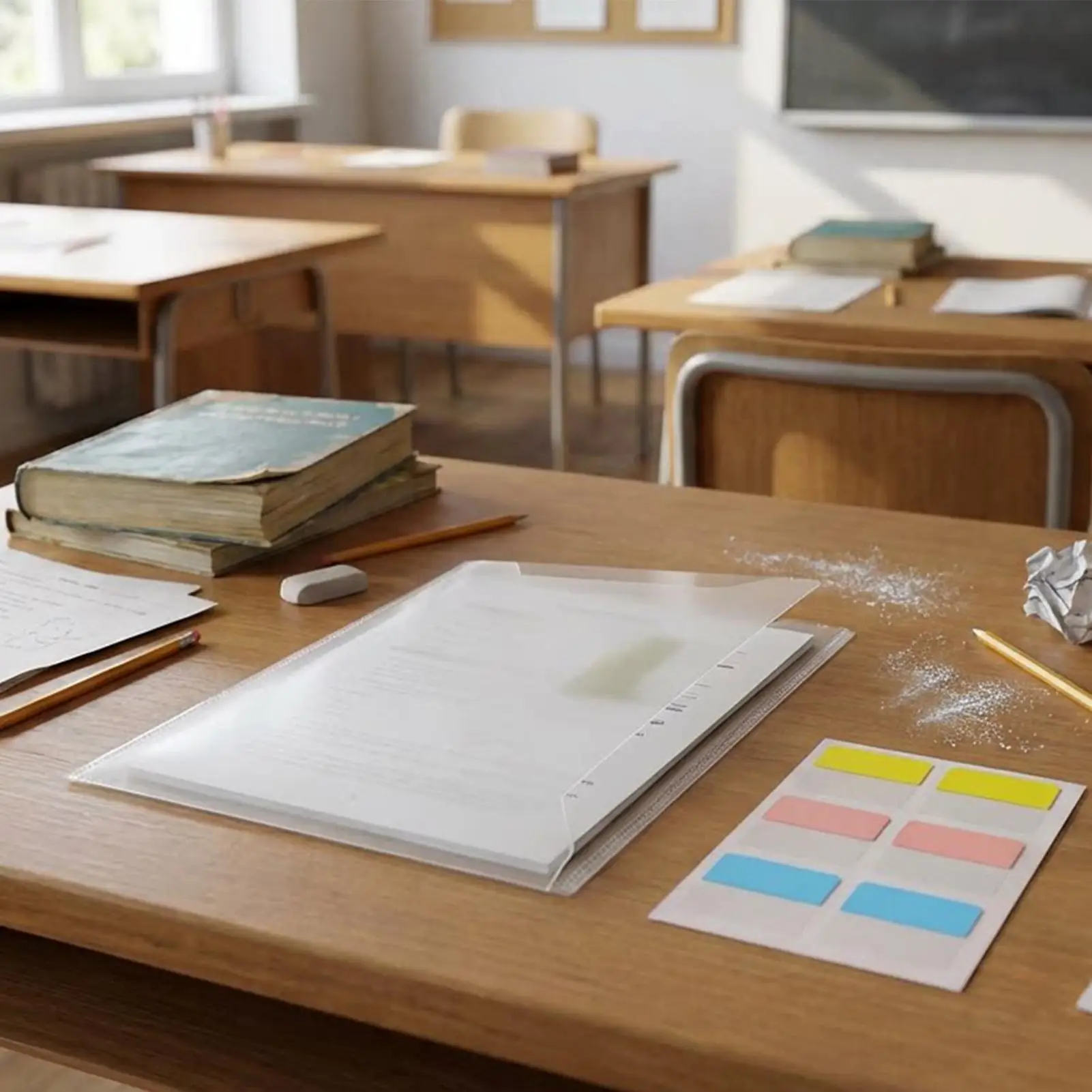 Clear Document File Folders With Adhesive Index Tabs For School_voghion.com
