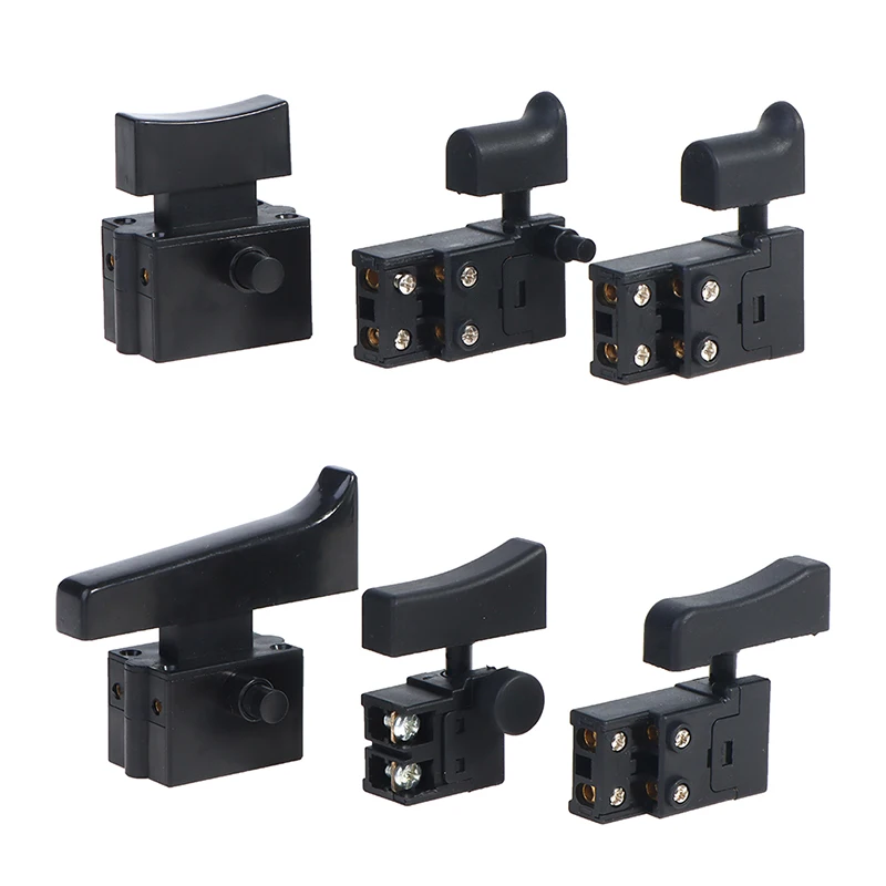 1pc Miniature Power Tool Switch Speed Control Trigger Button For Angle Grinder Plastic Metal AC 250V Electric Power Tools Easy