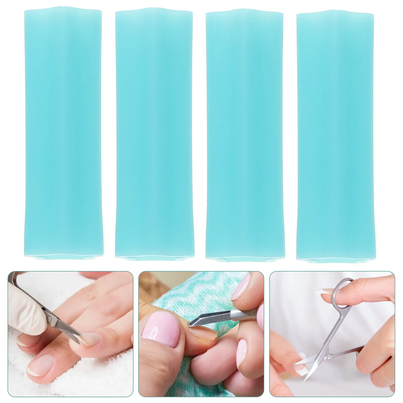 6Pcs Nail Tool Covers Protective Silicone Non Slip Tweezers Scissors Tip Caps Case Tweezers Cover Manicure Scissors Covers