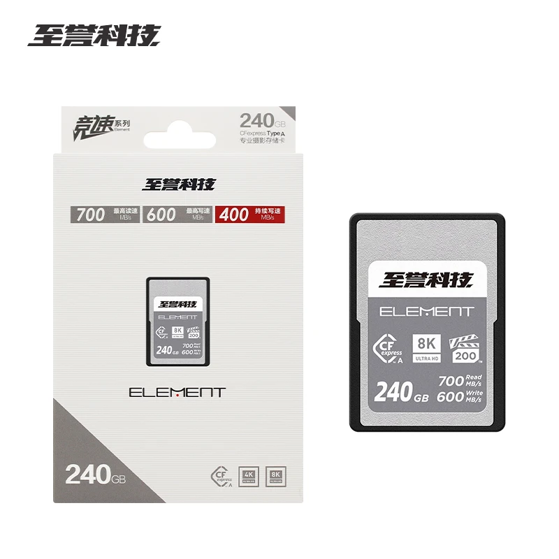 Original Exascend CFexpress Type A Card 240GB High Speed Element Memory Card 8K Ultra HD VPG200 Storage Type A Card For Camera