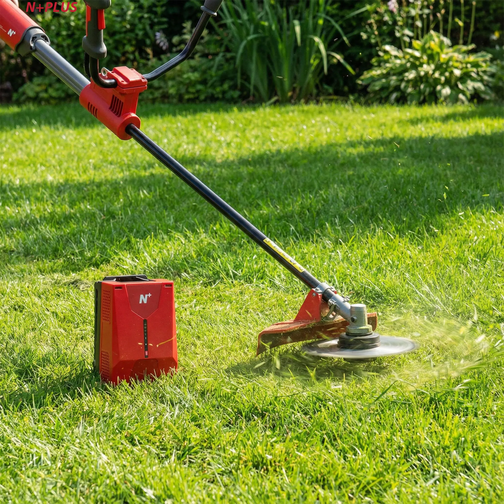 Nplus Electric Brush Cutter Lithium Power String Trimmer For Grass Agriculture Battery Electric Brush Trimmer For Grass Machine