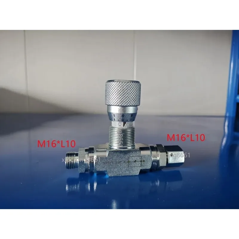 1pc Flow Control bidirectional hydraulic restrictor valve STB-G3/8 M16*L10 connector