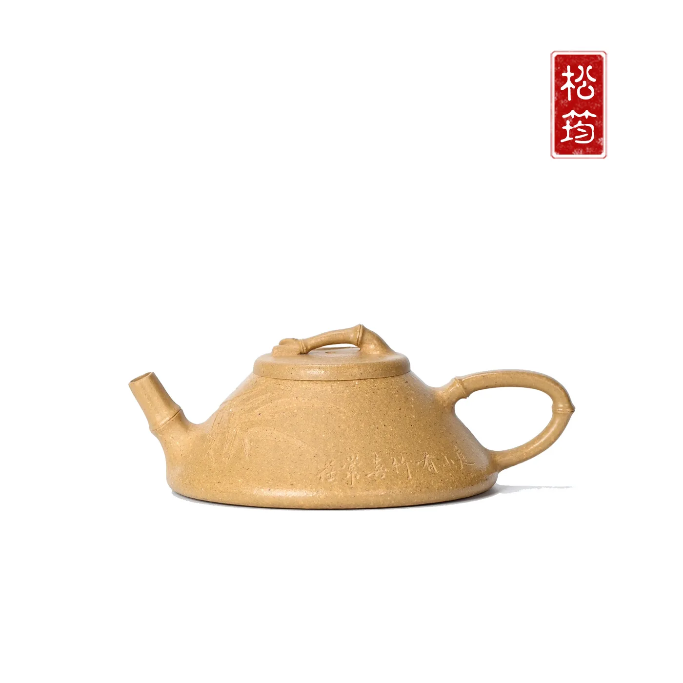 Pure Hand-Carved Xizhu Stone Gourd Chinese Style Self-Use Yixing Zisha Teapot Kung Fu Tea Brewing Pot 130ML