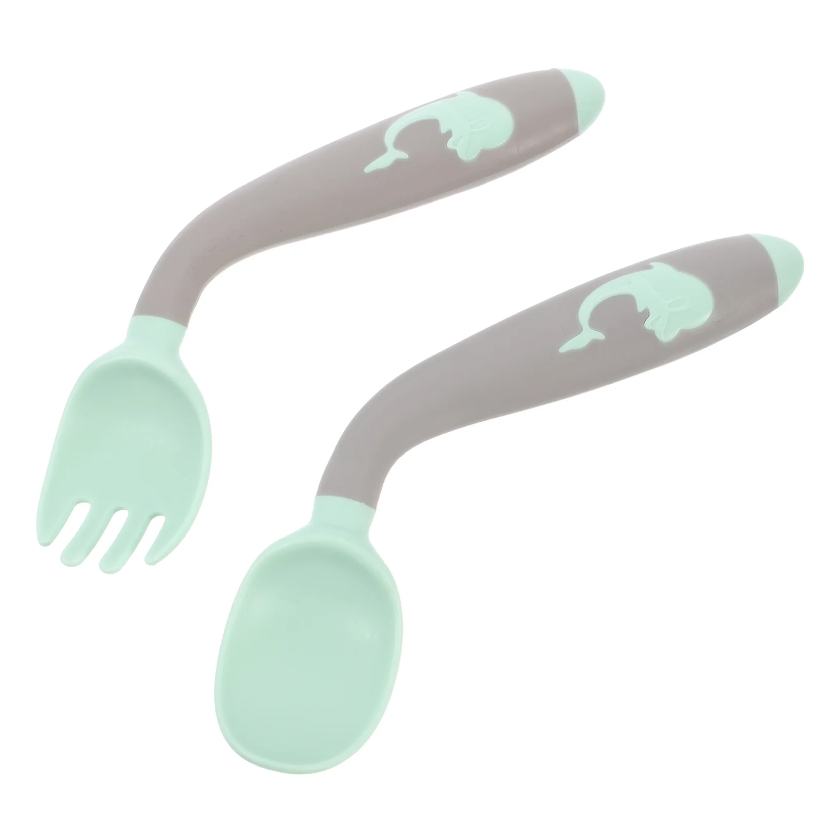 

1 Set Food Grade Baby Fork Spoon Set Toddler Training Cutlery Learning Weaning Utensils Infant Kids Dinnerware Gift