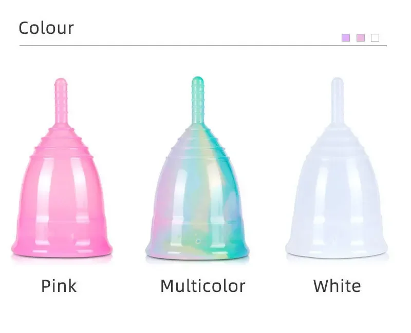 Woman Menstrual Medical Silicon Cup Reusable Lady Period Cup for Feminine Hygiene Mental Collector Hypoallergenic Certified