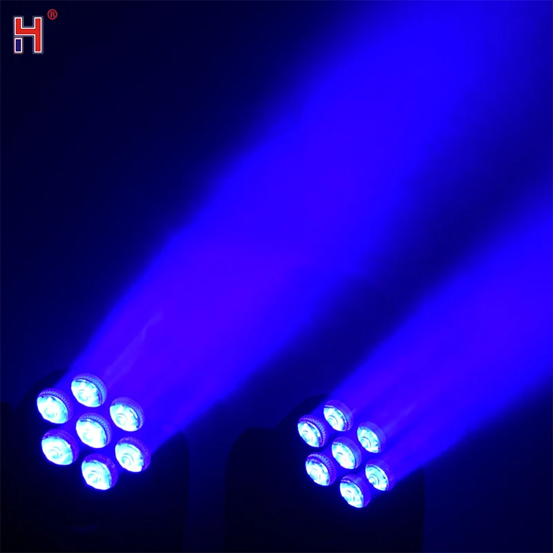 Disco Licht LED Moving Head 7X15W DMX Licht Quan RGBW 4Ini Lier Beam Effect voor Professionele DJ Verlichting Disco Bar Party