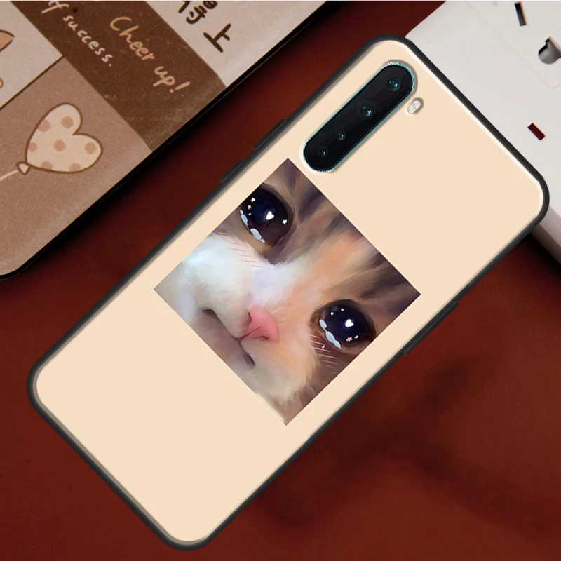 Crying Cat Memes For Realme 10 Pro Plus GT Neo 5 3T C55 C35 C33 C31 C30 C21Y OnePlus 11 Nord CE 2 3 Lite Case