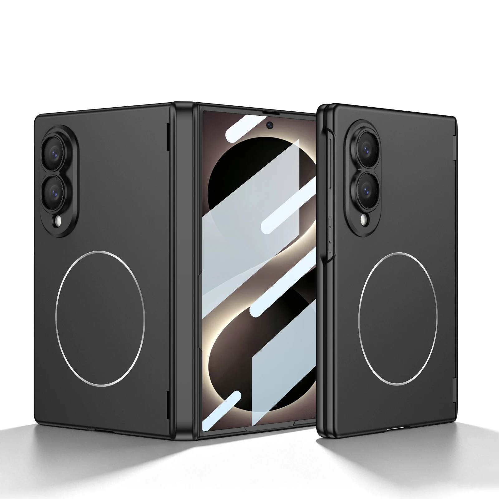 For Samsung Galaxy Z Fold 8 Wide Case Matte Magnetic Wireless Charging With Film Folding Hinge Shockproof Protection Back Cover