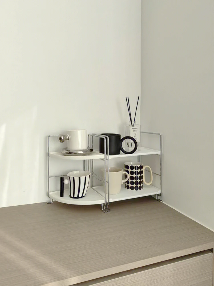 

Домашний настольный поддон для слива воды, подставка для чашки с водой, металлический материал, чистый цвет, двухслойный поднос для хранения чашек, чайный сервиз, держатель для чашки