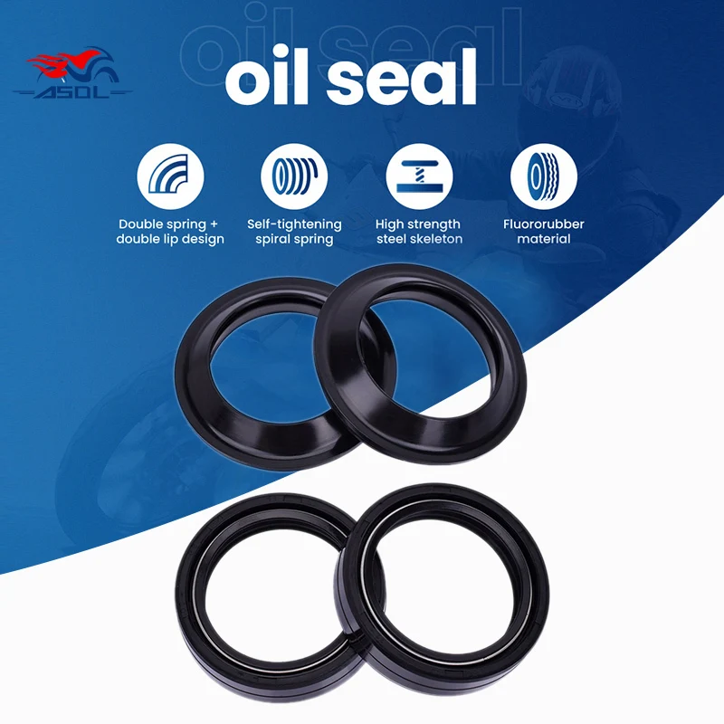 

38x50x11 38*50 Front Shock Fork Damper Oil Seal and 38 50 Dust Cover Lip For KT M CROSS 125 1980 For MOTO MORINI 501 CAMEL 1985