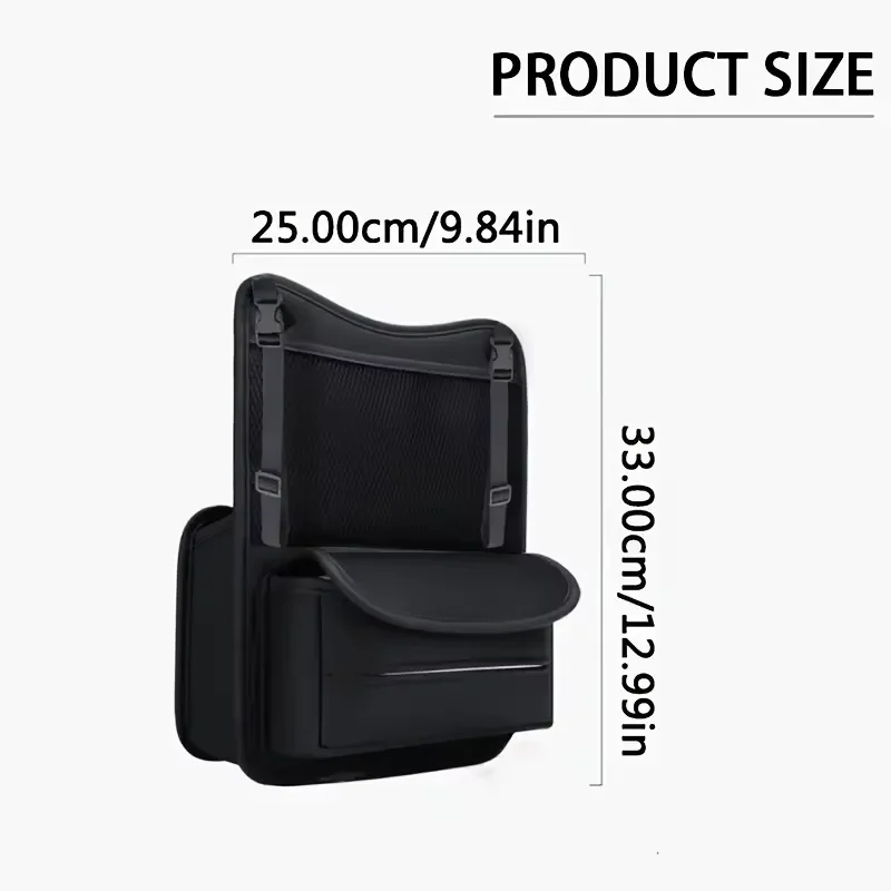 Multifunctional Car Storage Pocket Between Seats PU Leather Handbag Holder Organizer Phone Tissue Bag Car Interior Accessories view 6